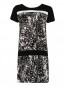 Платье из шелка с узором DKNY  –  Общий вид