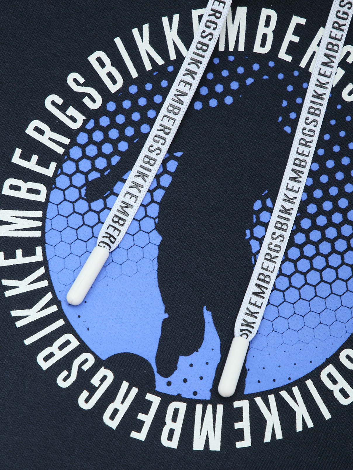Толстовка с карманом-кенгуру Bikkembergs  –  Деталь  – Цвет:  Синий