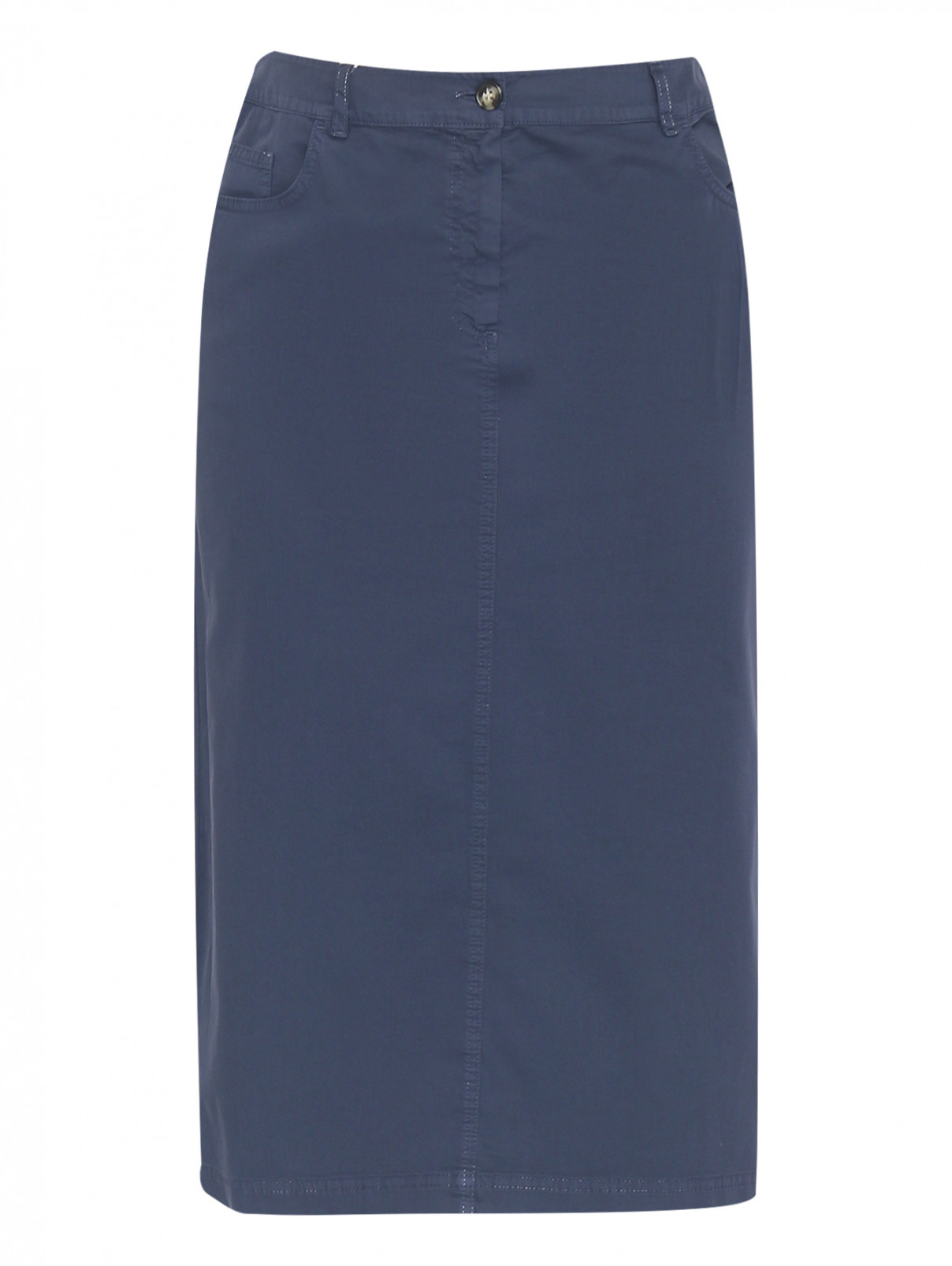 Однотонная юбка из хлопка Marina Sport  –  Общий вид