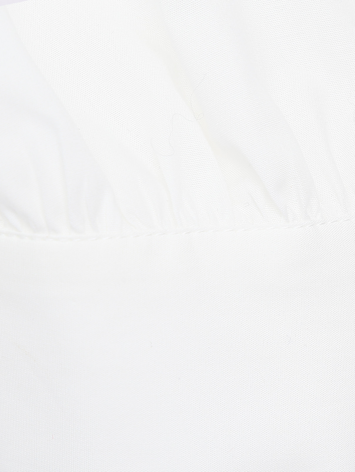 Блуза из хлопка с аппликацией Elie Saab  –  Деталь1  – Цвет:  Белый