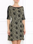 Платье из фактурной ткани с узором GIG Couture  –  Модель Верх-Низ