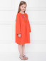 Платье из хлопка с вышивкой Alberta Ferretti Junior  –  МодельВерхНиз