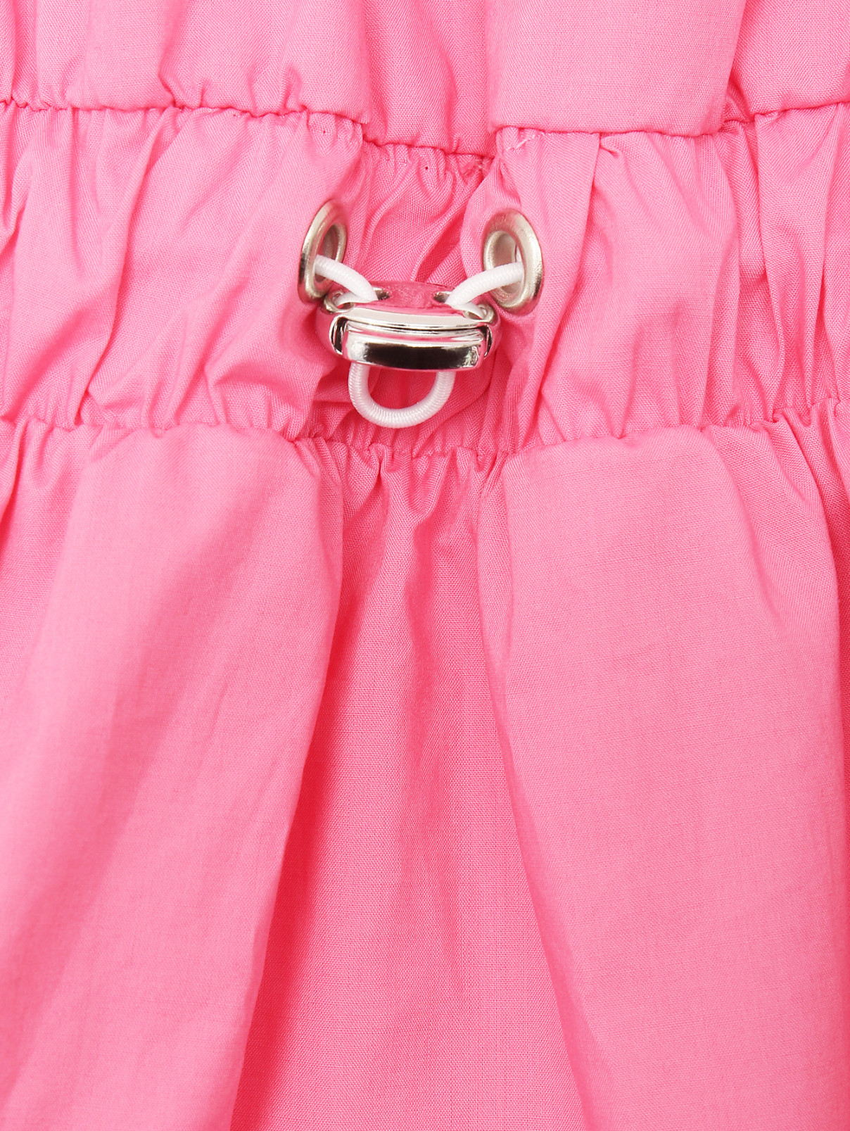 Платье из хлопка с вышивкой Iceberg  –  Деталь1  – Цвет:  Розовый
