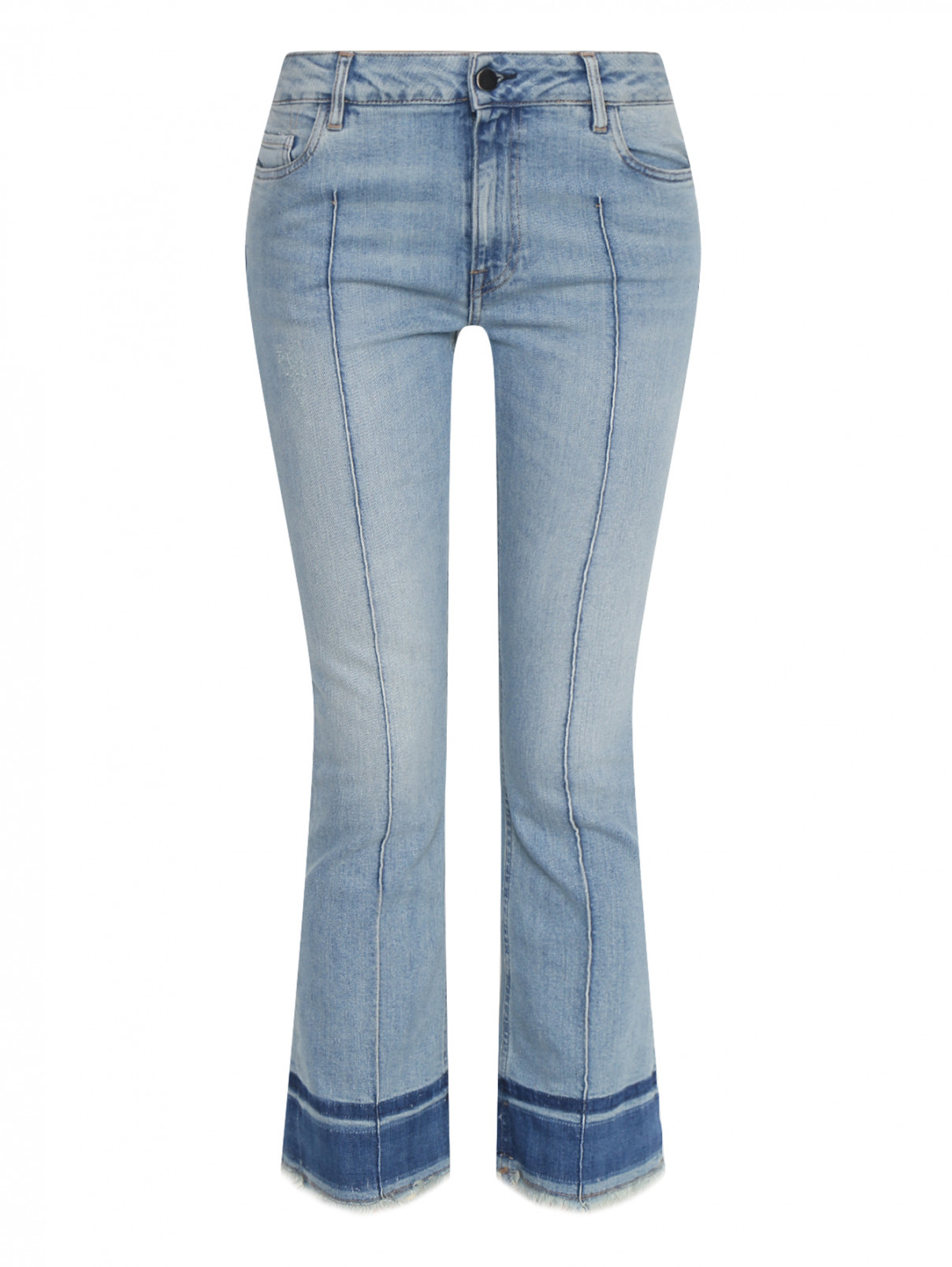 Укороченные джинсы из хлопка Dorothee Schumacher  –  Общий вид  – Цвет:  Синий