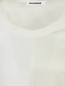 Блуза из хлопка с вставкой из шелка Jil Sander  –  Деталь