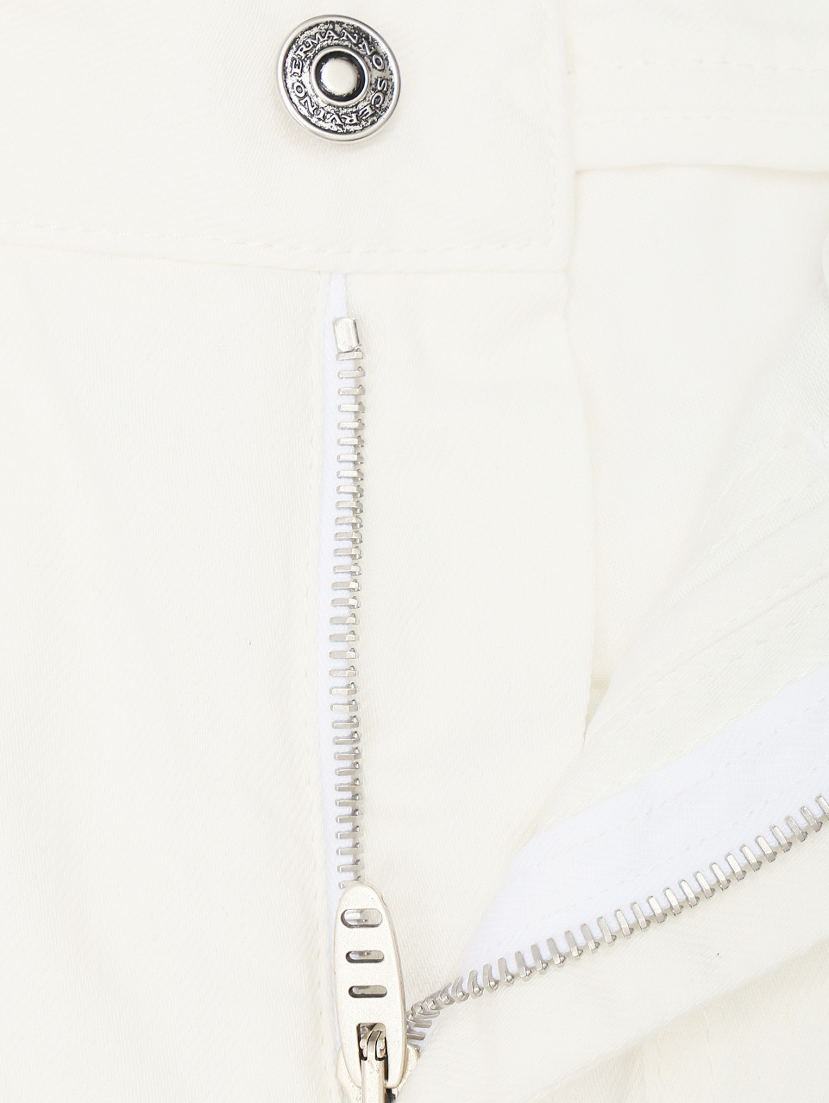 Брюки из денима Ermanno Scervino  –  Деталь1  – Цвет:  Белый