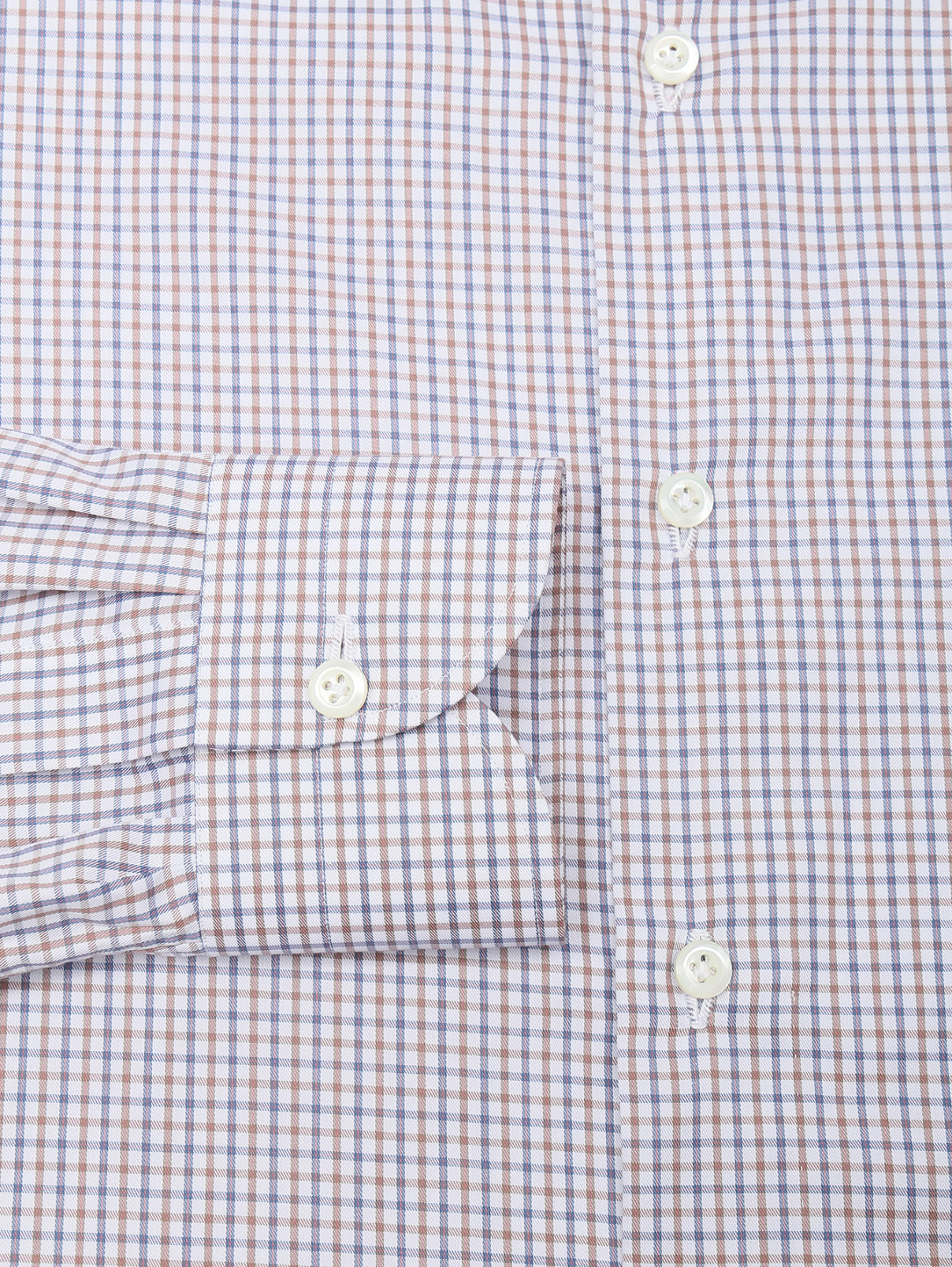Рубашка из хлопка с узором Giampaolo  –  Деталь  – Цвет:  Узор