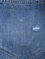 Укороченные джинсы из хлопка Calvin Klein  –  Деталь