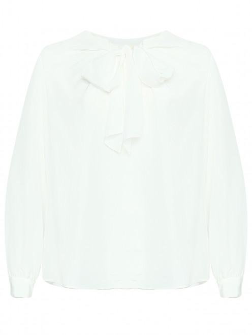 Блуза из шелка с бантом Luisa Spagnoli - Общий вид