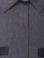 Платье из смешанного льна с накладными карманами Panicale Cashmere  –  Деталь