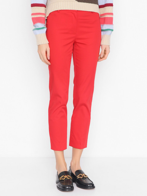 Брюки из хлопка с карманами Weekend Max Mara - МодельВерхНиз