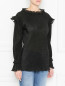 Блуза из плиссированного трикотажа с люрексом Alberta Ferretti  –  МодельВерхНиз