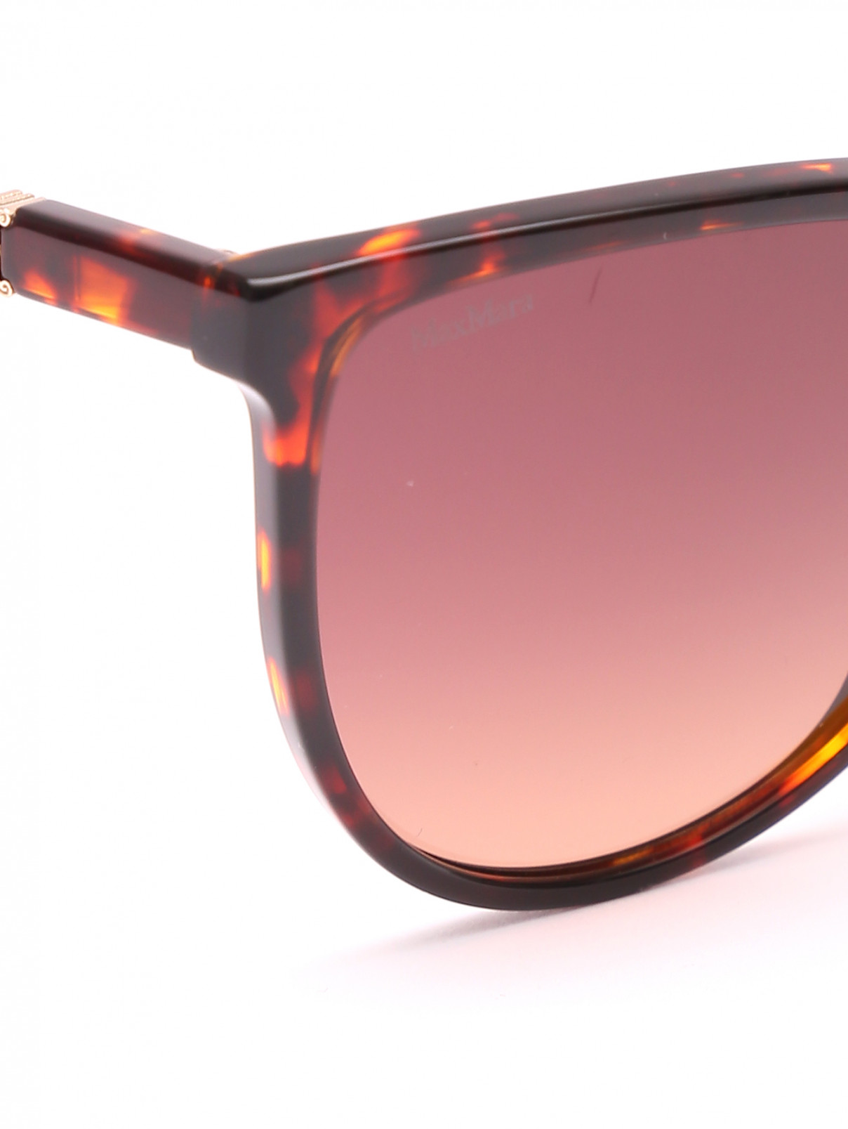 Солнцезащитные очки в оправе из пластика Max Mara  –  Деталь  – Цвет:  Коричневый