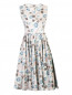 Платье из хлопка с узором Max Mara  –  Общий вид