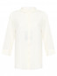 Блуза из льна свободного кроя Marina Rinaldi  –  Общий вид