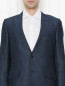 Шерстяной однобортный пиджак с принтом Etro  –  МодельОбщийВид1