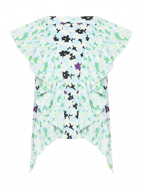 Блуза с цветочным узором - Общий вид