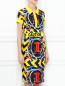Платье из шелка с узором Moschino Couture  –  Модель Верх-Низ