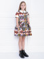 Платье с абстрактным узором MiMiSol  –  МодельВерхНиз