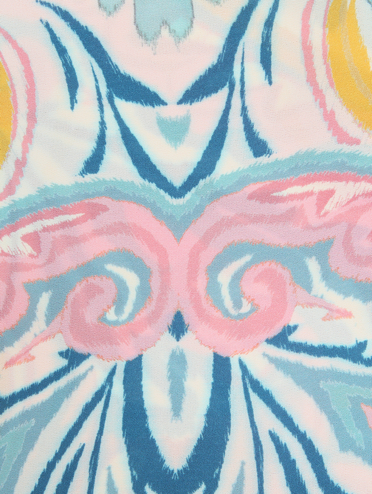 Пончо из вискозы с узором Etro  –  Деталь  – Цвет:  Синий