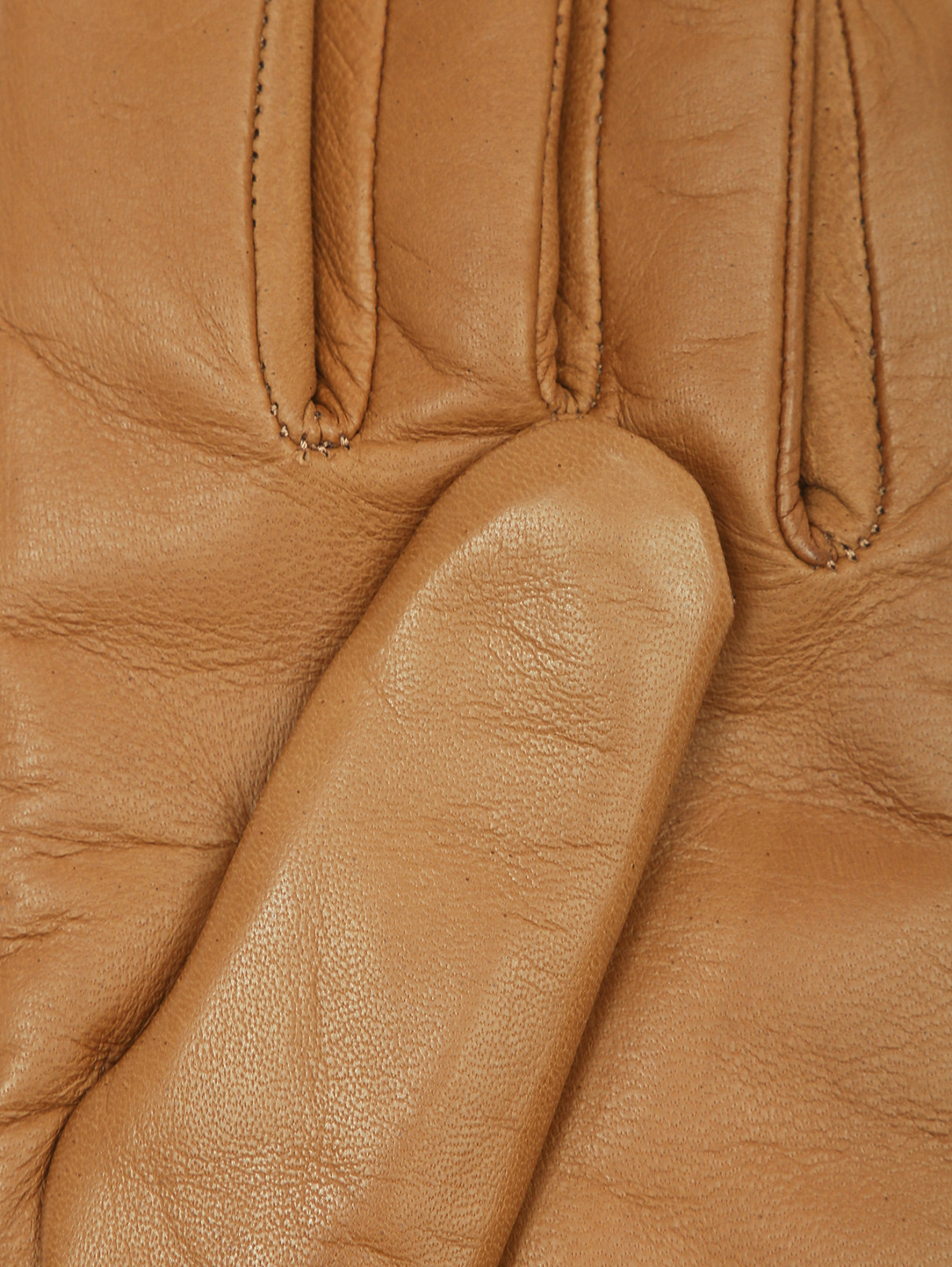 Кожаные перчатки Max Mara  –  Деталь  – Цвет:  Коричневый
