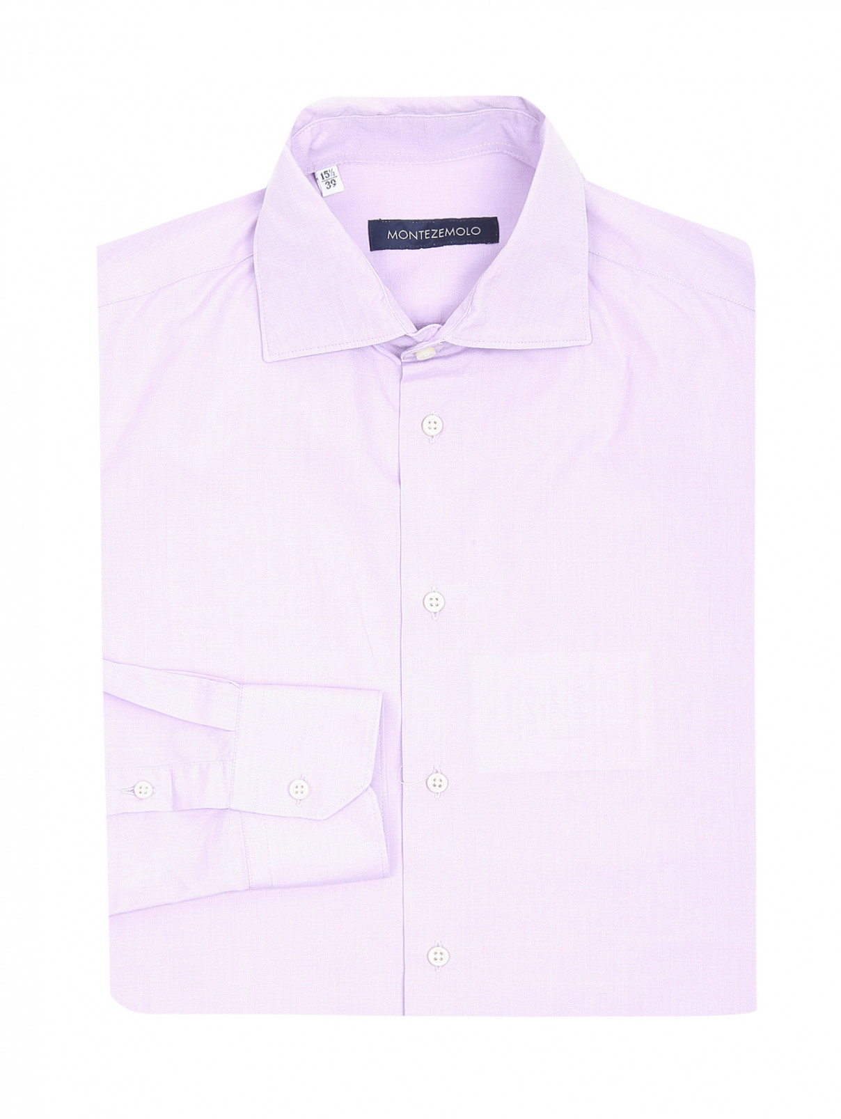 Рубашка из хлопка Montezemolo  –  Общий вид  – Цвет:  Фиолетовый