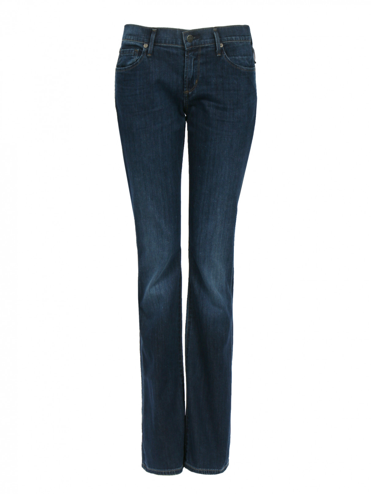 Расклешенные джинсы с низкой посадкой Citizens of Humanity  –  Общий вид  – Цвет:  Синий