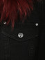 Куртка из темного денима с меховой отделкой Luisa Spagnoli  –  Деталь