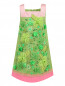 Платье из хлопка с ажурным декором и контрастными вставками MiMiSol  –  Общий вид
