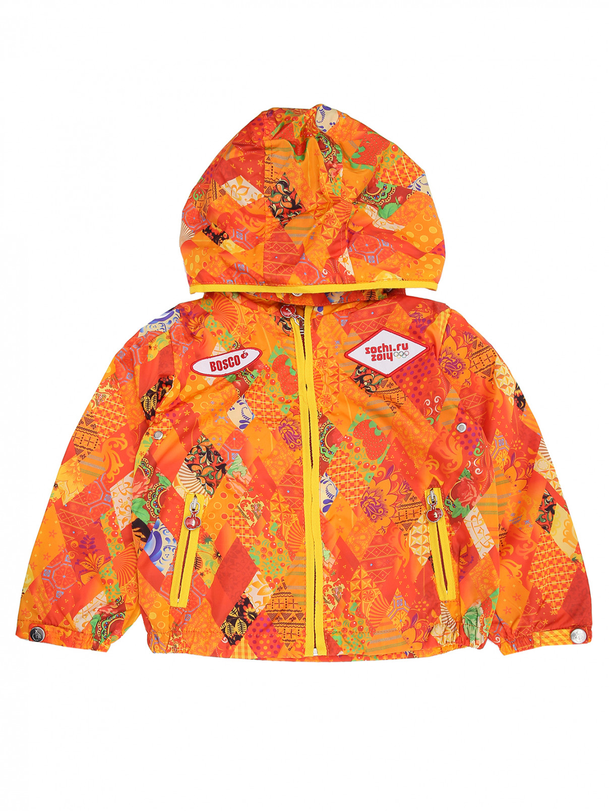 Куртка с узором и аппликацией Sochi 2014  –  Общий вид  – Цвет:  Узор