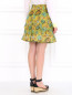 Юбка из шелка с цветочным узором Versace Collection  –  Модель Верх-Низ1