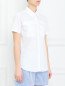 Рубашка из хлопка с накладными карманами Rochas  –  МодельВерхНиз