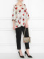 Блуза из шелка с цветочным узором Voyage by Marina Rinaldi  –  МодельОбщийВид