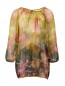 Блуза из шелка с цветочным узором Jean Paul Gaultier  –  Общий вид