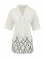 Блуза из хлопка с вышивкой "Ришелье" Marina Sport  –  Общий вид