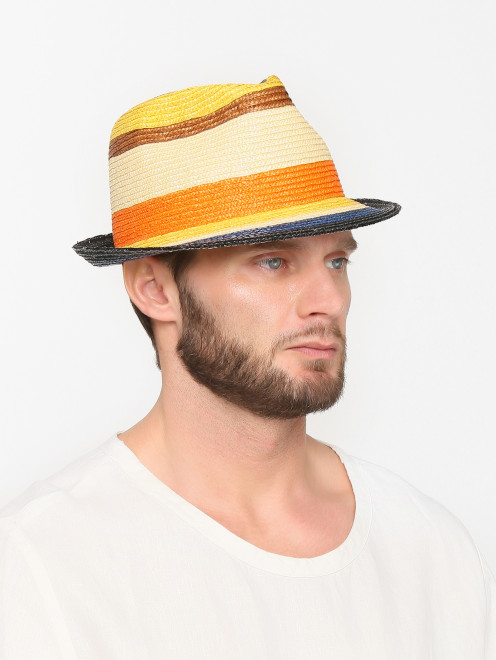 Шляпа из соломы с узором  Stetson - МодельОбщийВид