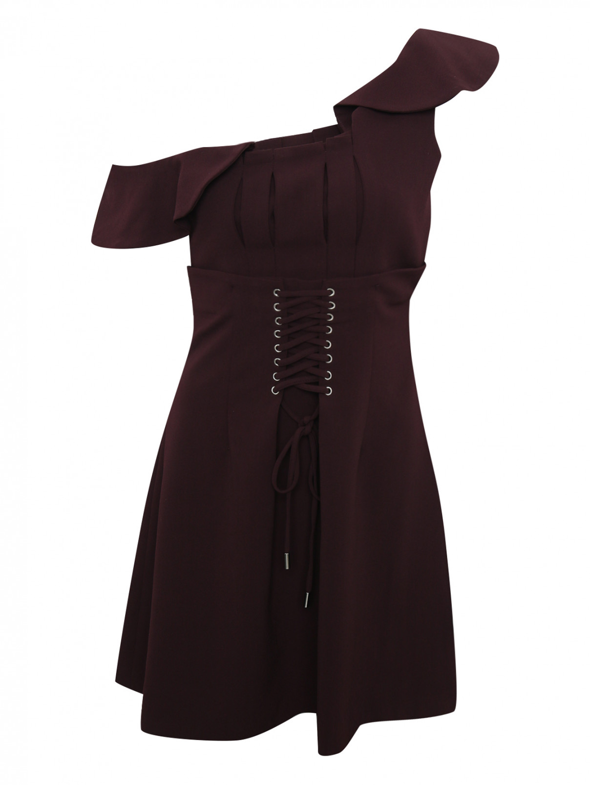 Платье-мини без рукавов Elliatt  –  Общий вид  – Цвет:  Красный