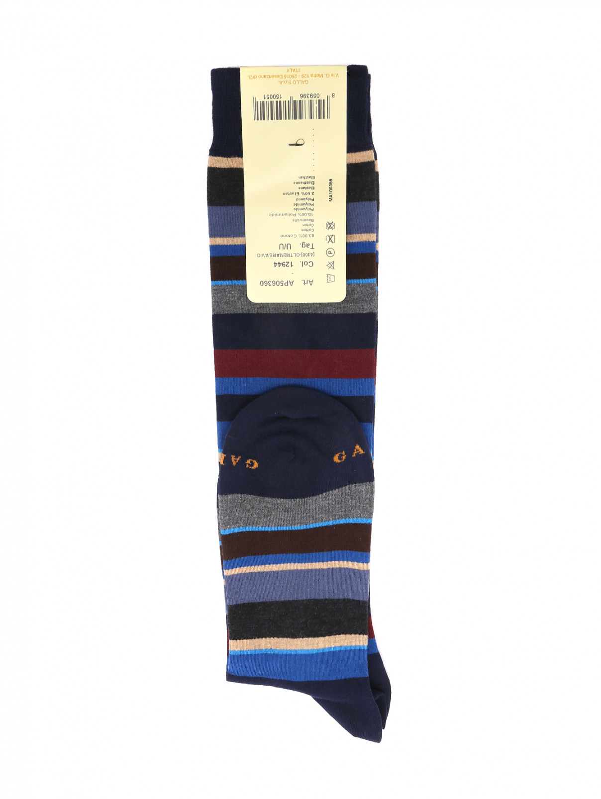 Носки из хлопка с узором Gallo  –  Обтравка1  – Цвет:  Узор