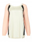 Блуза из шелка с контрастной отделкой Marina Rinaldi  –  Общий вид