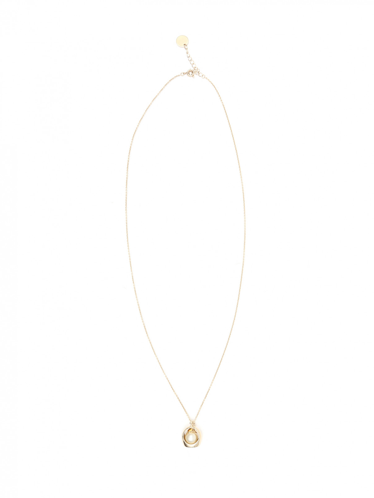 Ожерелье из латуни с подвеской Ermanno Scervino  –  Общий вид  – Цвет:  Золотой