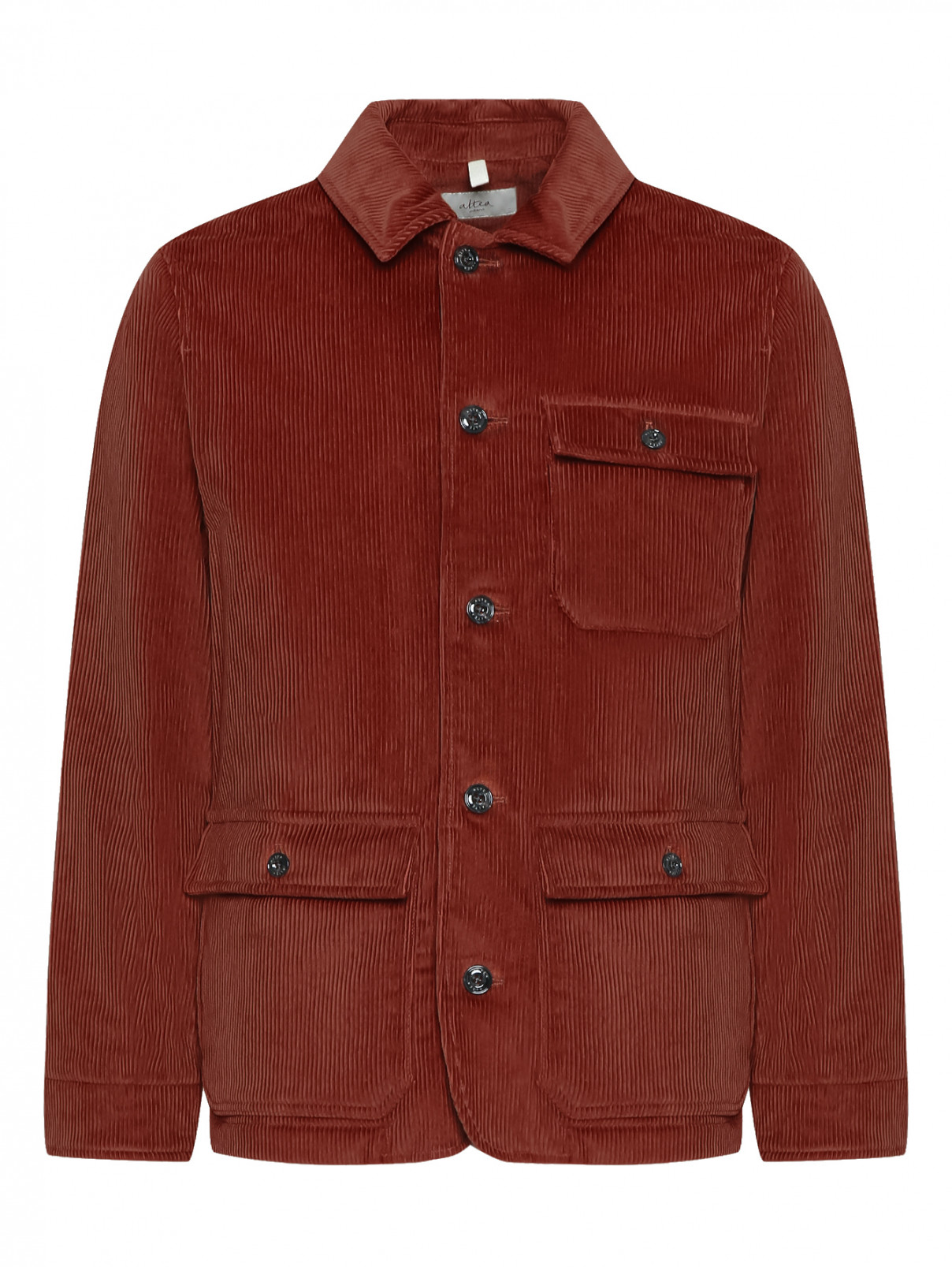 Вельветовая куртка с карманами Altea  –  Общий вид  – Цвет:  Коричневый