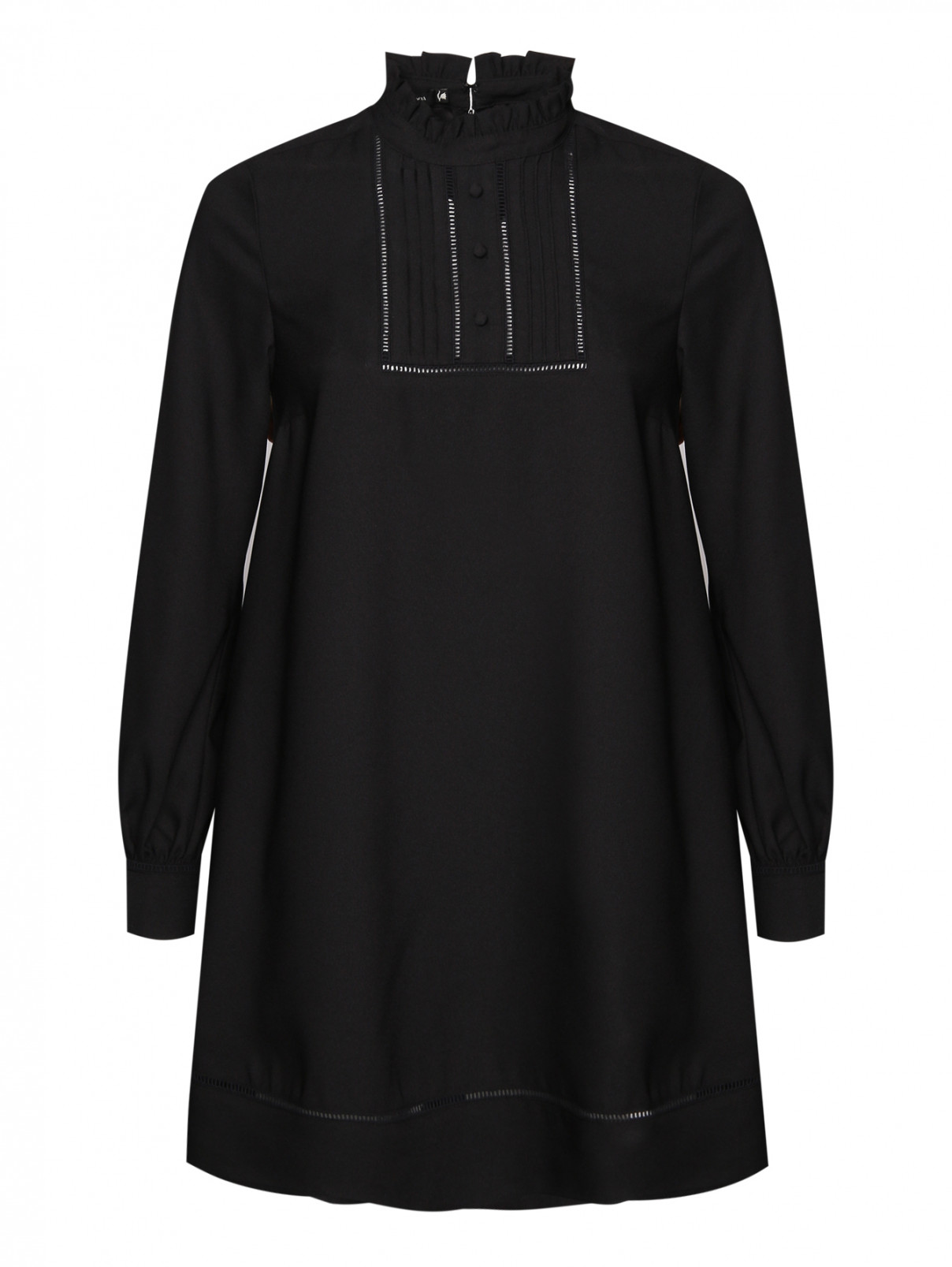Платье-мини с вышивкой Scotch & Soda  –  Общий вид  – Цвет:  Черный