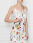 Мини-сумочка из кожи с узором Ermanno Scervino  –  МодельВерхНиз