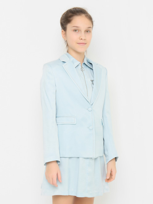 Однобортный жакет на пуговицах Ermanno Scervino Junior - МодельВерхНиз