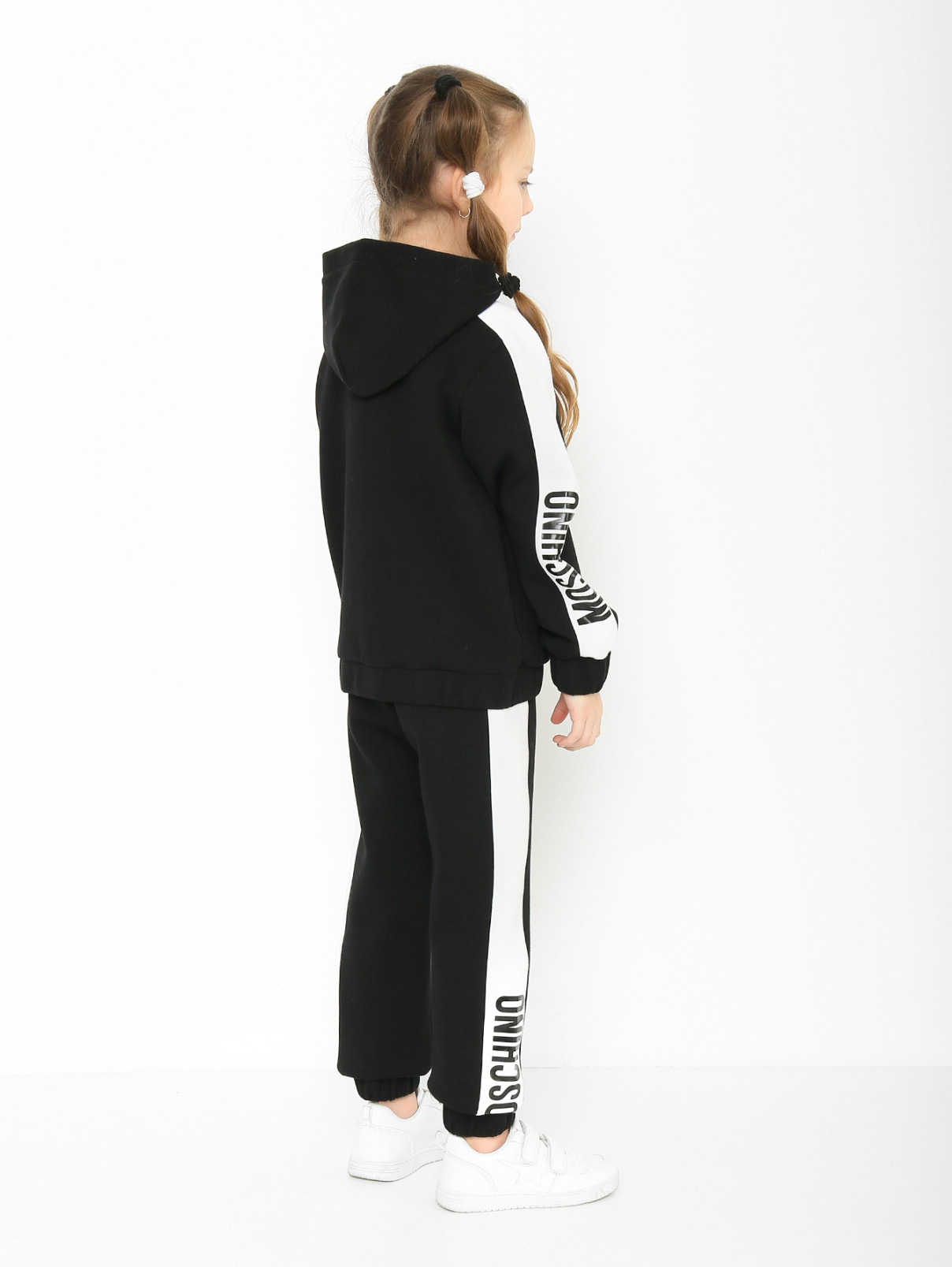 Спортивный костюм с аппликацией Moschino  –  МодельОбщийВид2  – Цвет:  Черный