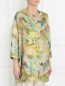 Пальто с цветочным узором и боковыми карманами Femme by Michele R.  –  Модель Верх-Низ