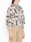 Блуза из хлопка с узором Weekend Max Mara  –  МодельВерхНиз