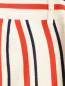Укороченные свободные брюки из льна и хлопка с узором "полоска" Moschino  –  Деталь