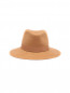 Шляпа из шерсти с золотой фурнитурой Elisabetta Franchi  –  Обтравка1