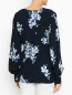 Блуза из вискозы с цветочным принтом PennyBlack  –  МодельВерхНиз1